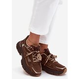 Boto Women's Sports Sneakers With Double Lacing Chocolate Annelie | shoptok.hr