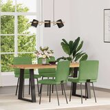  Jedilni stoli 4 kosi svetlo zelen žamet, (21828400) | Shoptok.si