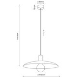  Luster na sajli ASTRA 1xE27/15W/230V prečnik 41 cm crna | Eponuda.com