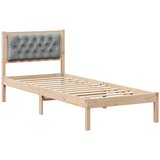  Krevetna konstrukcija s uzglavljem Svijetlo siva 75 x 190 cm | Eponuda.ba
