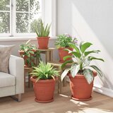  Lončki za rastline 24 pcs Kamnito rdeča Ø 34 x 28 cm Plastika, (5000207844) | Shoptok.si
