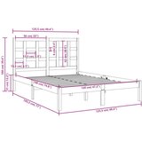  Posteljni okvir iz trdnega lesa 120x190 cm, (20646389) | Shoptok.si