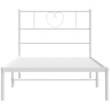  Metalni okvir za krevet s uzglavljem bijeli 80x200 cm | shoptok.hr