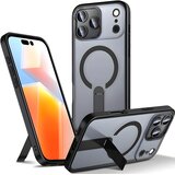 Oem Zaštitna futrola Hybrid Armor X s MagSafe i postoljem za Samsung Galaxy S25 FE - Crna | shoptok.hr