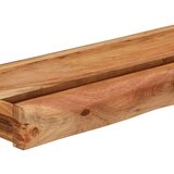vidaXL Stenske police 2 kosa 100x17x8 cm masivni les akacija | Shoptok.si
