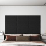 vidaXL Stenski paneli 12 kosov črni 60x30 cm blago 2,16 m² Cene