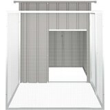  Kavez za kokoši sivi 200 x 91 x 100 cm od pocinčanog čelika | shoptok.hr