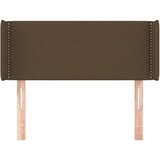  Vzglavje z ušesi temno rjavo 83x16x78/88 cm blago, (20737328) | Shoptok.si