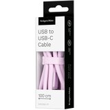  KRUGER&amp;amp;MATZ USB-A na USB-C silikonski kabl za punjenje, dužina 1 m, boja roza, model KM1268-1P Slike