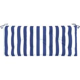  Jastuci za vrtnu klupu 2 kom plavo-bijeli prugasti 120x50x7 cm | shoptok.hr