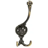 Garderobna kljuka 504/ZN10 (Do x Š x V: 57 x 151 x 59 mm, Število kaveljčkov: 3 kos)