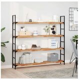 vidaXL Viseča polica 120x20x4 cm oljni premaz trden akacijev les | Shoptok.si