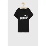Puma Otroški bombažen t-shirt črna barva