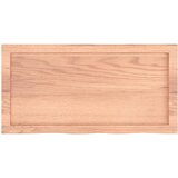  Zidna polica svjetlosmeđa 80x40x(2-6) cm obrađena hrastovina | shoptok.hr