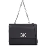 Calvin Klein Ročna torba Re-Lock Double Gusett Bag_Jcq K60K611877 Black Jacquard Mono 0GK