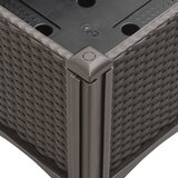  Vrtna sadilica s nogama smeđa 120 x 40 x 42 cm PP | Eponuda.ba