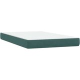 Box spring postelja z vzmetnico temno zelena 120x210 cm žamet, (21792408) | Shoptok.si