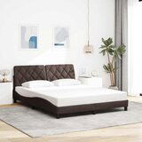 vidaXL Posteljni okvir brez vzmetnice temno rjav 160x200 cm blago Cene