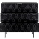 Bessagi Home komoda roma, črna, strukturirana | Shoptok.si