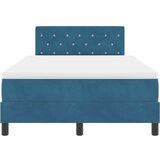  LED Box Spring Krevet Tamno plava 120 x 190 cm Baršun | shoptok.hr