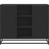  Komoda crna 92x35x76 cm od konstruiranog drva | shoptok.hr