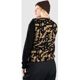 Roxy Waves Of Warmth Easy Izolacijski brezrokavnik anthracite big flowers | Shoptok.si
