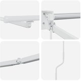  Električni sklopivi okvir tende Bijeli 4,5 × 3 m Aluminij | shoptok.hr