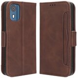 INORCO Za Nokia C02 Več rež za kartice PU usnjena torbica za telefon Popolna zaščita stojala Pokrov denarnice, (22036833) Cene