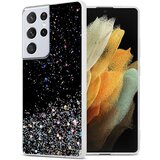 Cadorabo Case, združljiv s Samsungom v črni barvi z bleščicami - zaščitni pokrov iz fleksibilnega silikona TPU s penečimi bleščicami, (20574462) | Shoptok.si