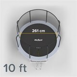 Rebel ACTIVE Trambolina sa unutrašnjom mrežom i merdevinama PRO 305cm RBA-8002 | Eponuda.com