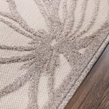 Lesnina XXXL PREPROGA ZA ZUNANJO UPORABO Floral 80/150 cm tkano krem barve, bež | Shoptok.si