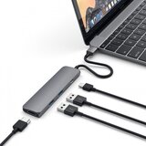Satechi Aluminum SLIM Typ e-C MultiPort Adapter (HD, (680057) Cene