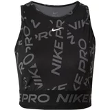 Nike Top siva / crna / bijela