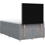  Krevet s oprugama i madrac svjetlosivi 120 x 200cm od tkanine | shoptok.hr