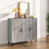  Komoda siva sonoma 90x34x80 cm konstruiran les, (20654187) | Shoptok.si