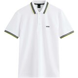 Boss Paddy Piqué Polo Shirt Open White/Yellow Bijela Cijene