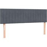 vidaXL Box spring posteljni z vzmetnico temno siv 160x210 cm žamet | Shoptok.si