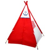 Tipi indijanski šator - crveno-bijeli sa sidrom | shoptok.hr
