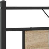 vidaXL Posteljni okvir brez vzmetnice hrast 160x200 cm inženirski les | Shoptok.si