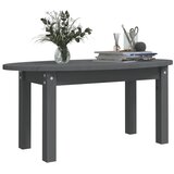  Stolić za kavu sivi 80 x 40 x 35 cm od masivne borovine | Eponuda.com