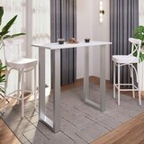 XXXL Barska Miza Xona B, Bela, Srebrna, 110x50 | Shoptok.si