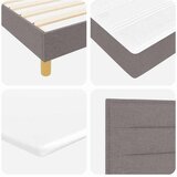 vidaXL Postelja z vzmetnico z vzmetnico Taupe 140 x 190 cm blago, (5000128419) | Shoptok.si