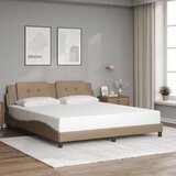  The Living Store Posteljni okvir z vzglavjem kapučino 180x200 cm umetno usnje - Posteljni Okvir, (21441486) | Shoptok.si
