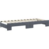 vidaXL Dnevni krevet na razvlačenje i ladice tamnosivi 80x200 cm | shoptok.hr