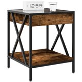  Noćni ormarić s beskonačnim LED boja hrasta 40x40x49 cm | shoptok.hr