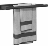  Držač za ručnike Crna 40 x 9 x 4 cm Nehrđajući čelik | shoptok.hr