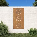 vidaXL Vrtni zidni ukras 105 x 55 cm od čelika COR-TEN s uzorkom li&scaron;ća cijene
