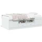  Dnevni krevet s ladicama bijeli 90 x 200 cm konstruirano drvo | shoptok.hr