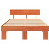  Krevetna konstrukcija s uzglavljem Vosak smeđa 120 x 200 cm | shoptok.hr