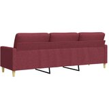  Trosjed od tkanine crvena boja vina 210 cm | shoptok.hr